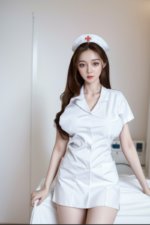 Aki Asian Sex Doll 158cm/5ft2 G Cup Realistic Nurse Tpe body+Slicone head